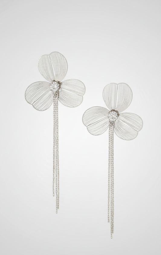 Silver Ethereal Bloom Drops