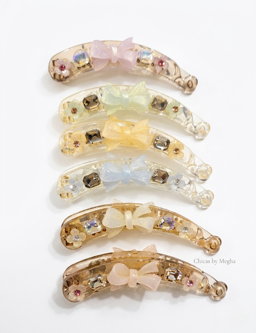 The Pearl-Glint Bow Clip