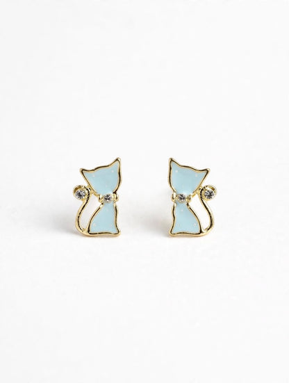 Mimi Kitty Stud Earrings