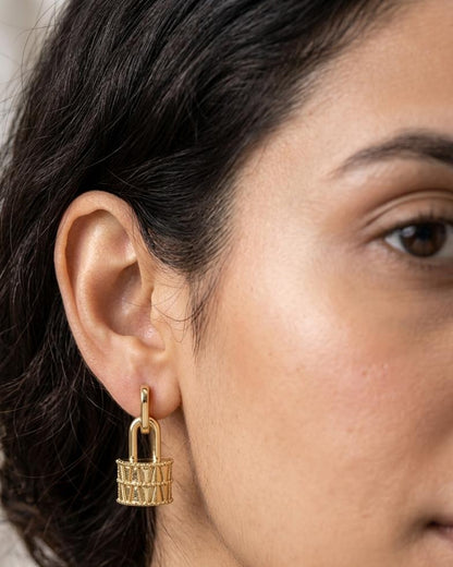 Vintage Padlock Drop Studs