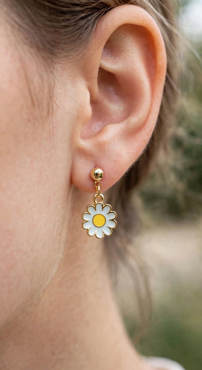 Cute Mini Flower Drop Earrings