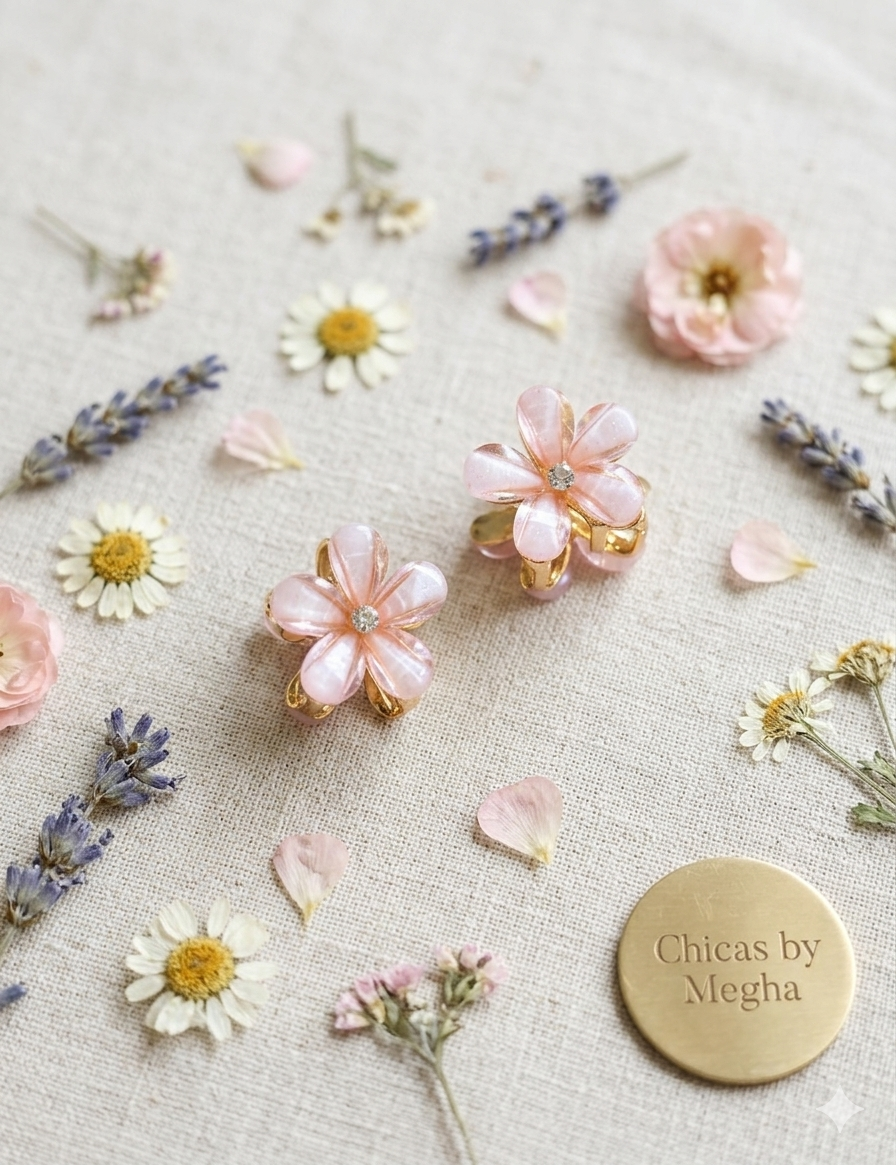 The Pastel Floral Mini Clip Set