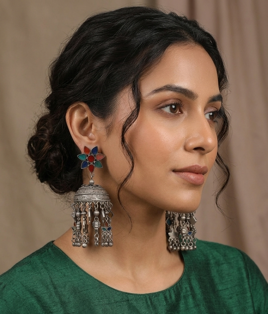 The Gulnaz Chandelier Jhumkas