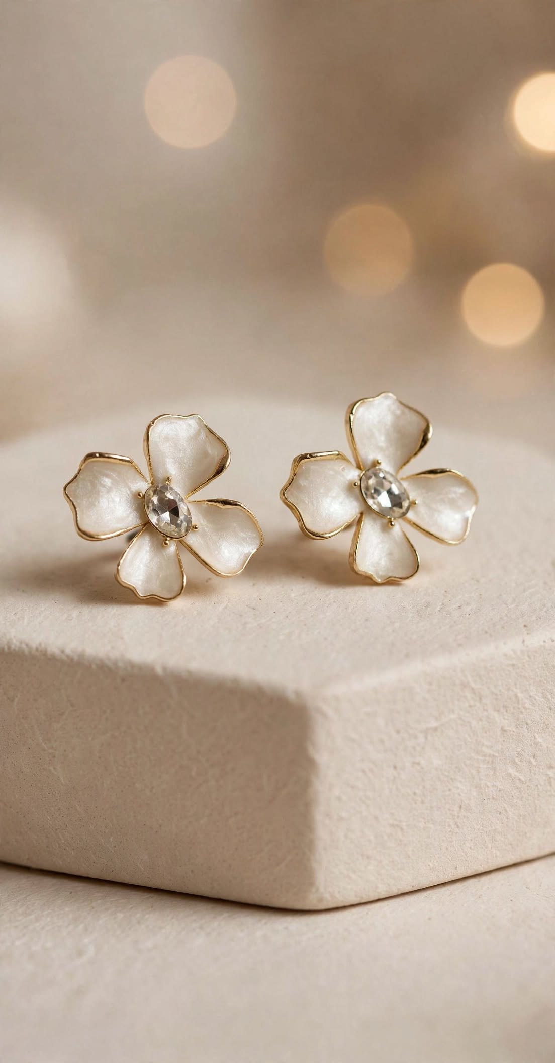 Meadow Blossom Enamel Stud Earrings