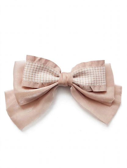 Tweed Hair Bow