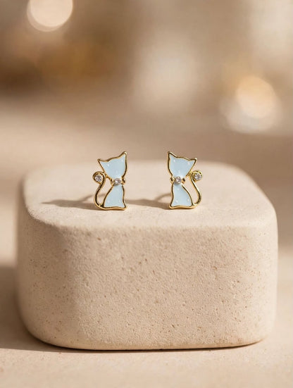 Mimi Kitty Stud Earrings