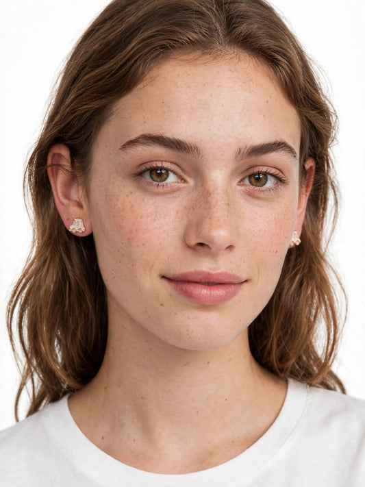 Tiny Car Cute Enamel Ride Earrings