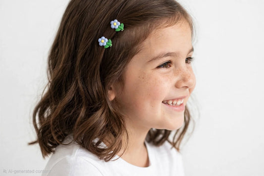 Cute Mini Daisy Flower Hair Clips(Pack of 2)