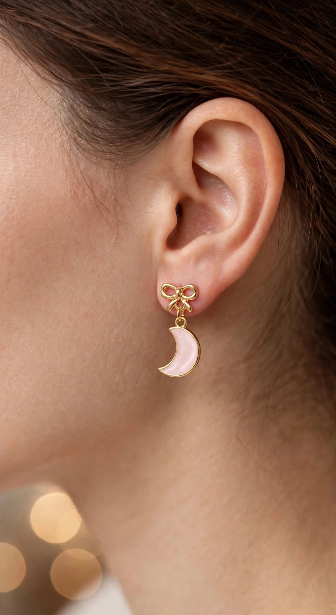 Pastel Star and Moon Mismatched Stud Earrings