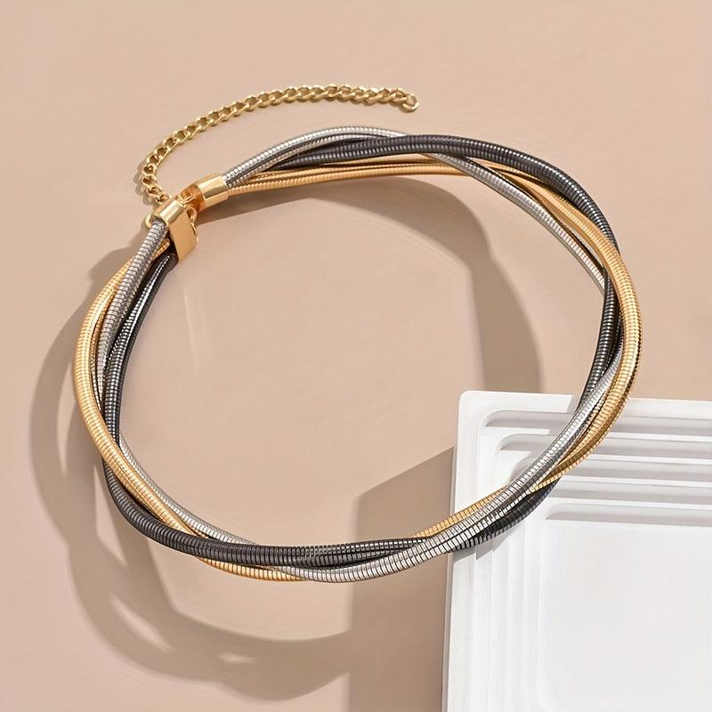 Tri-tone Serpentine Neckpiece
