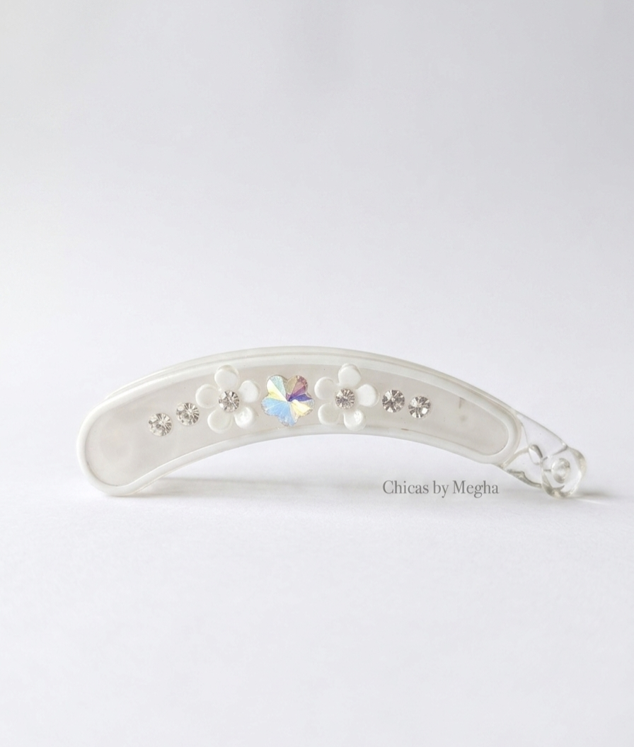 Meadow Crystal Banana Clips