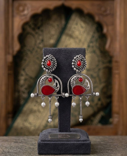 Silver Mayura Chandrika Hangings