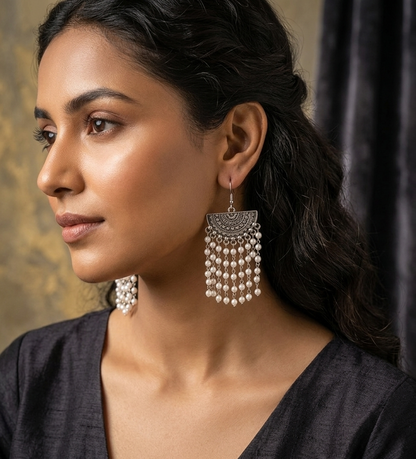 Chand Pearl Dangle Earrings
