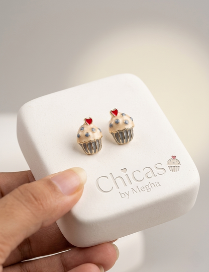 Sweet Indulgence Cupcake Studs