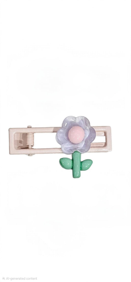 Cute Floral Toddler Hair Barrette ( Set of 2)