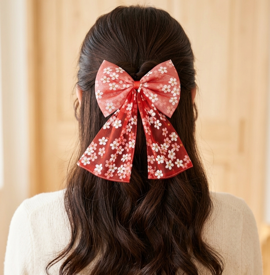 Daisy Dream -  Organza Statement Bow Clip