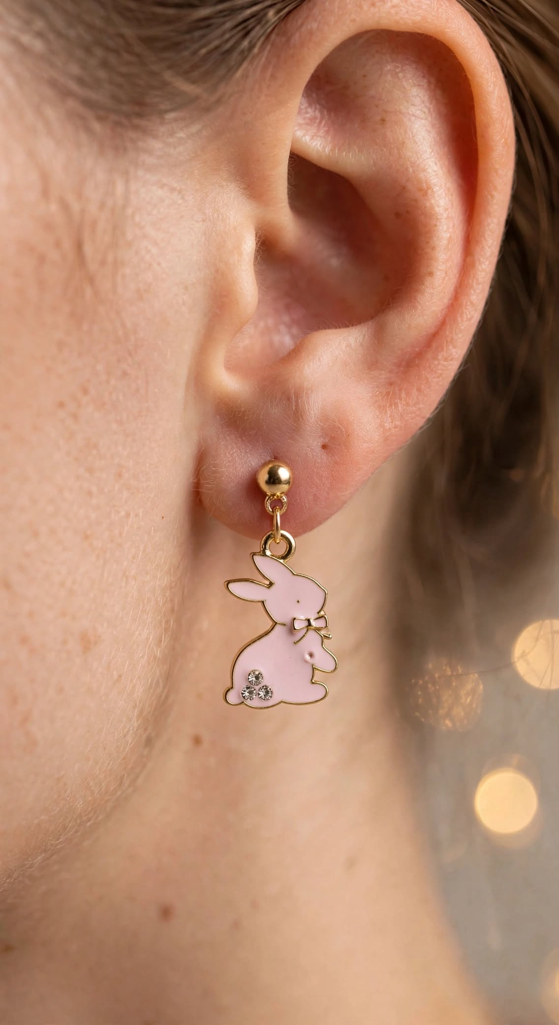 Bunny & Carrot - Dangle Mismatched Drop Earrings