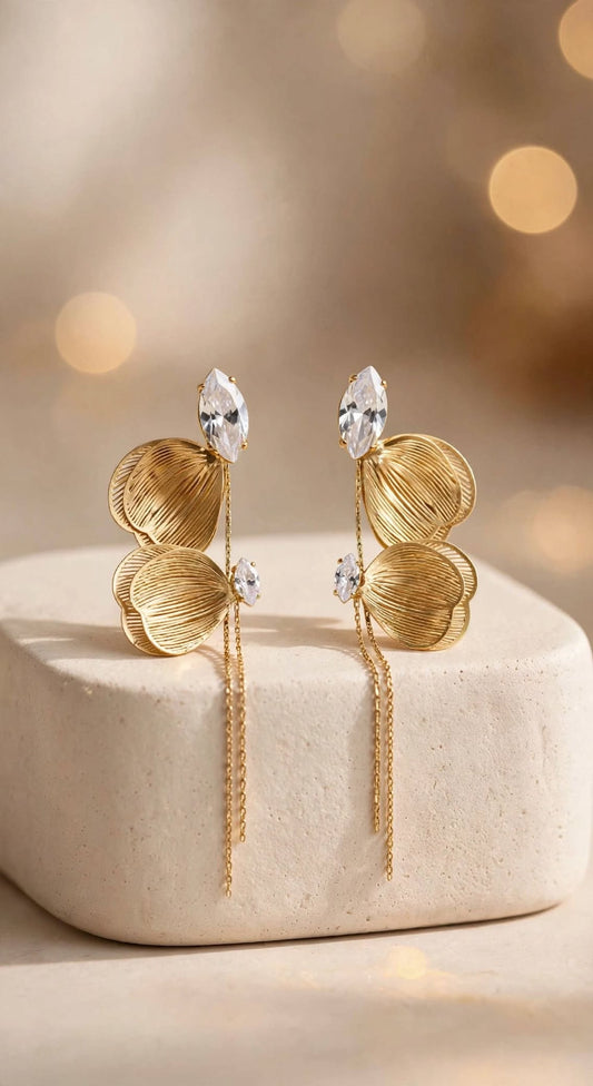 Amara Double Butterfly Earrings