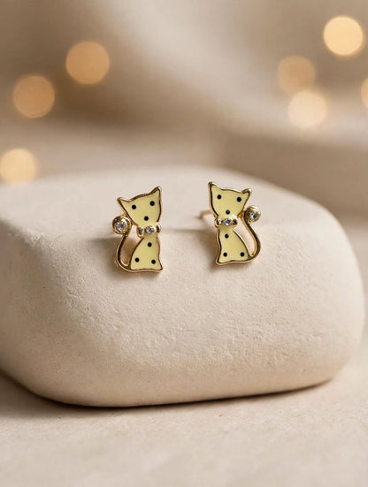Mimi Kitty Stud Earrings