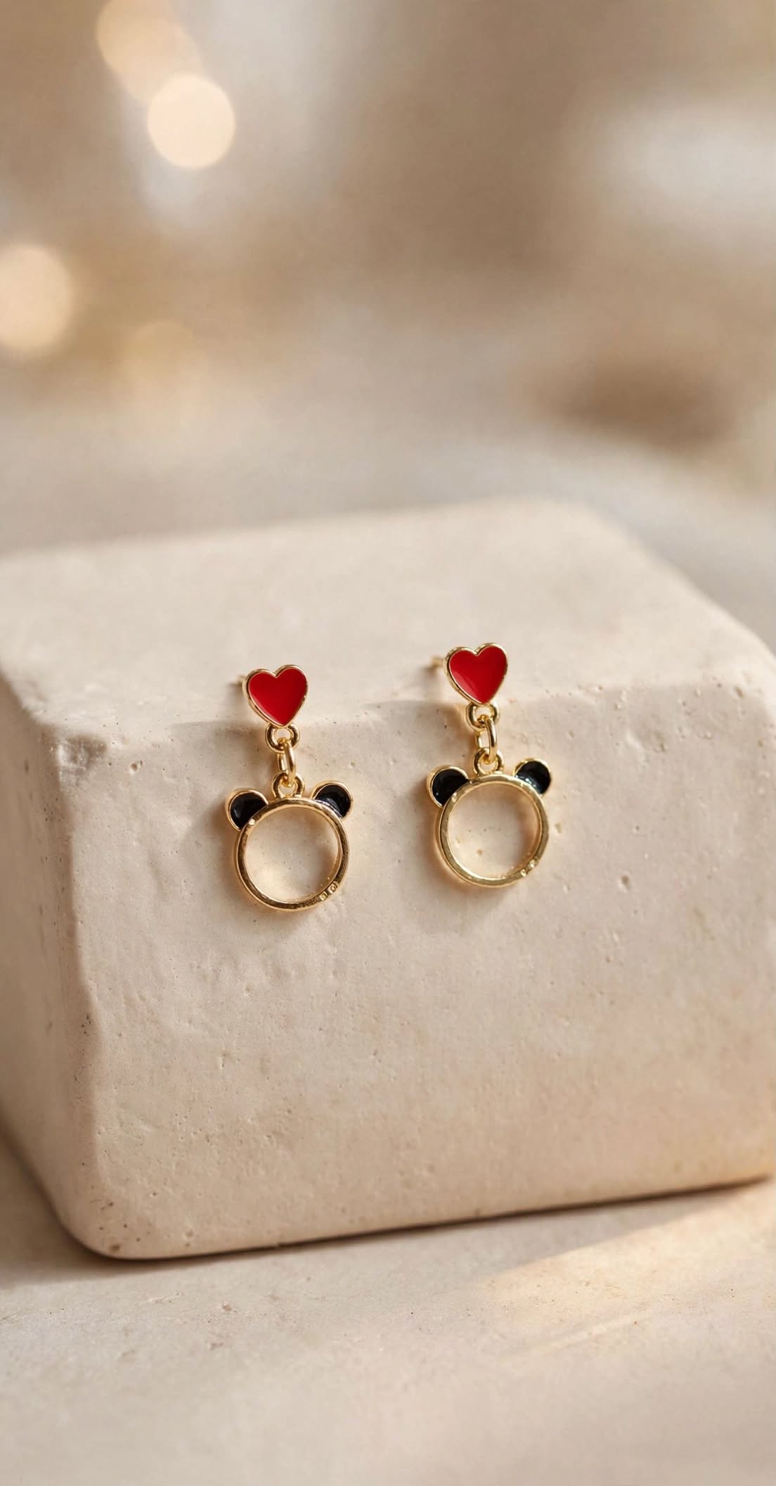 Lovey Bear Drop Earrings