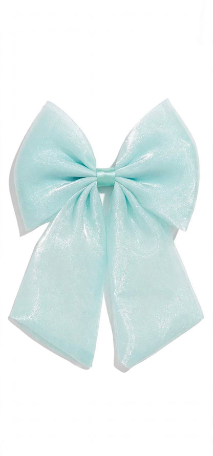 Coquette Organza Bow Hair Clip - Big Tail Bow