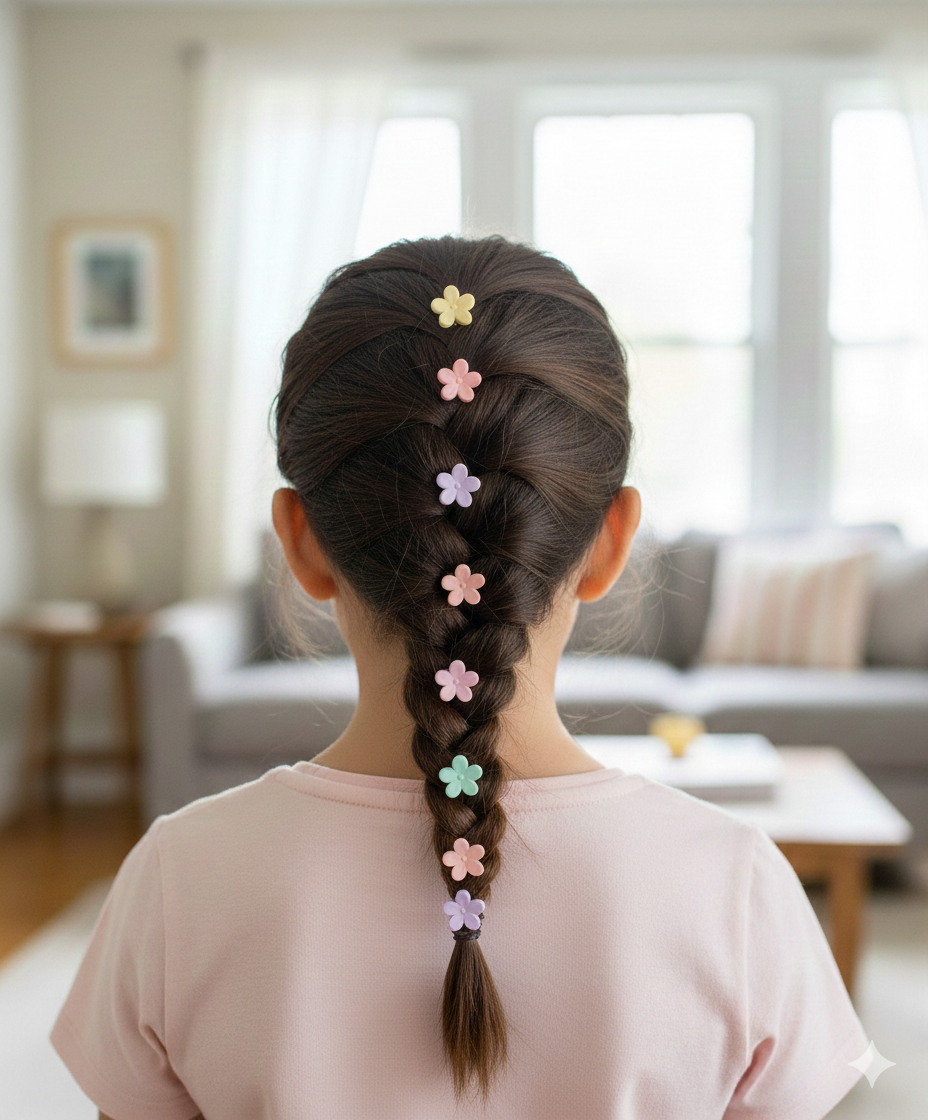 Tiny Floral Garden: Mini Claw Clip Set