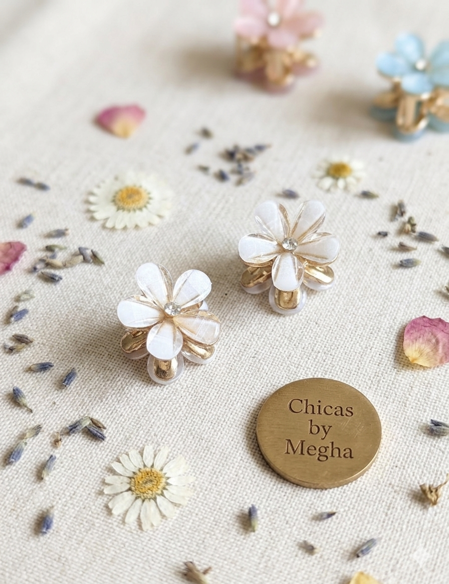 The Pastel Floral Mini Clip Set