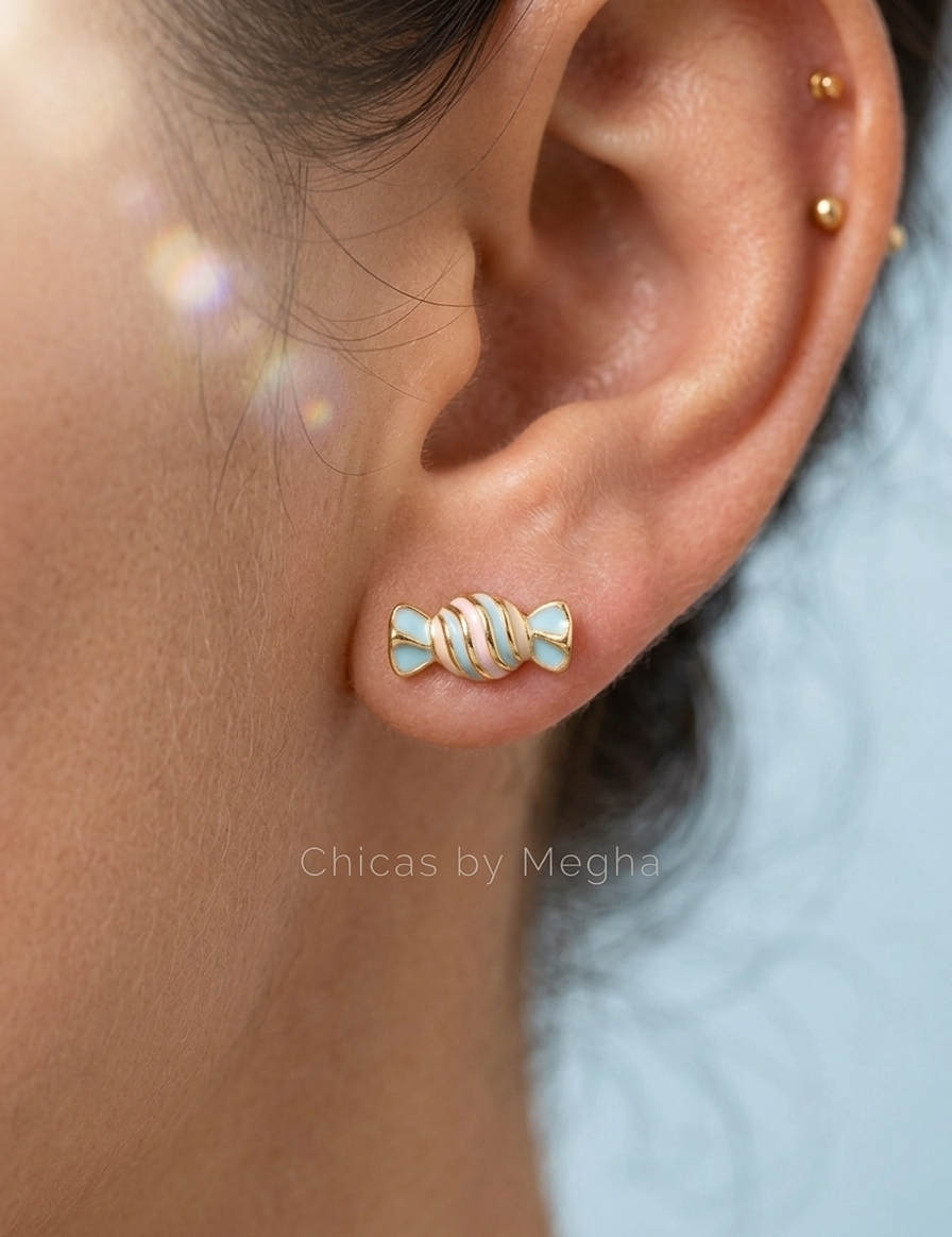 Sweet Pastel Candy Studs