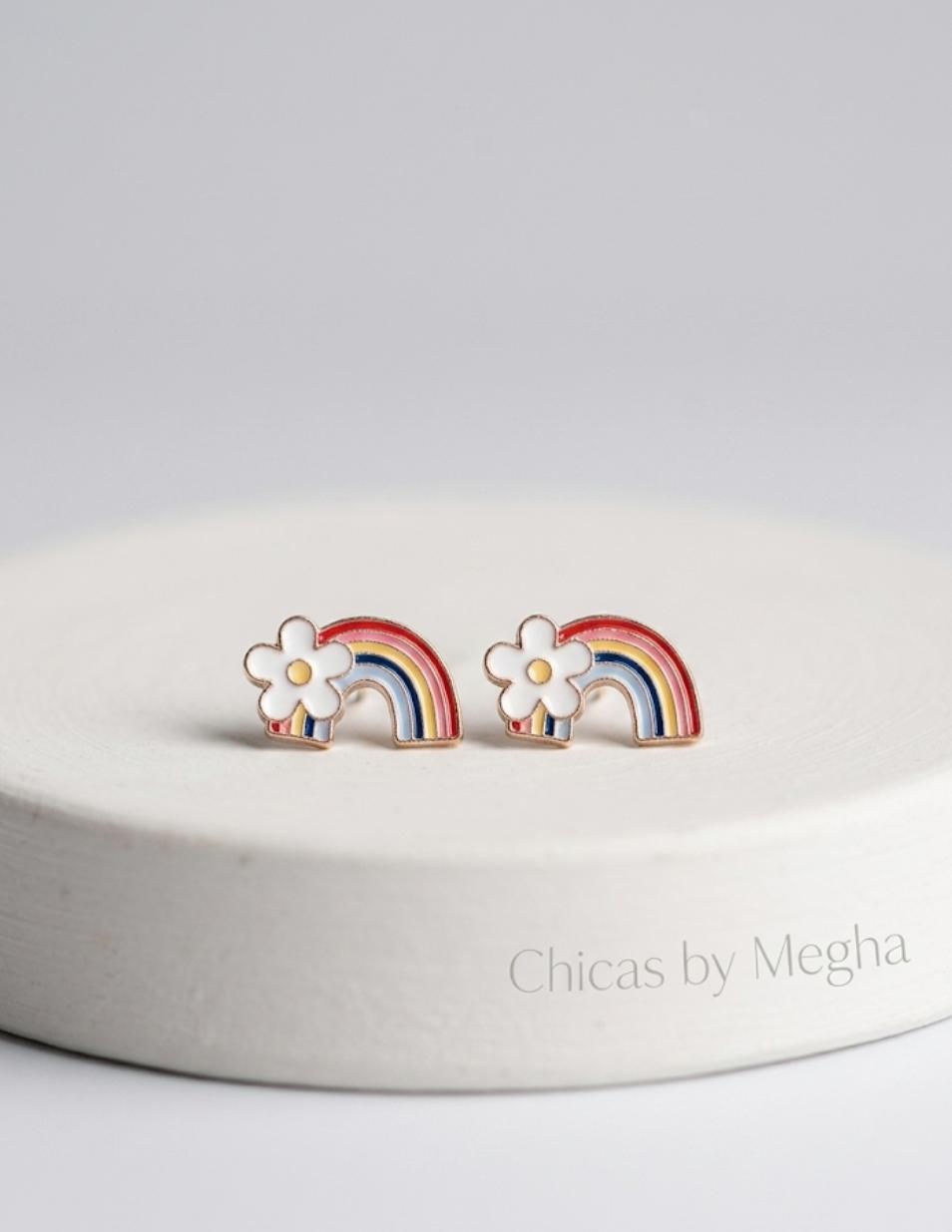 Over the Rainbow Pastel Stud Earrings