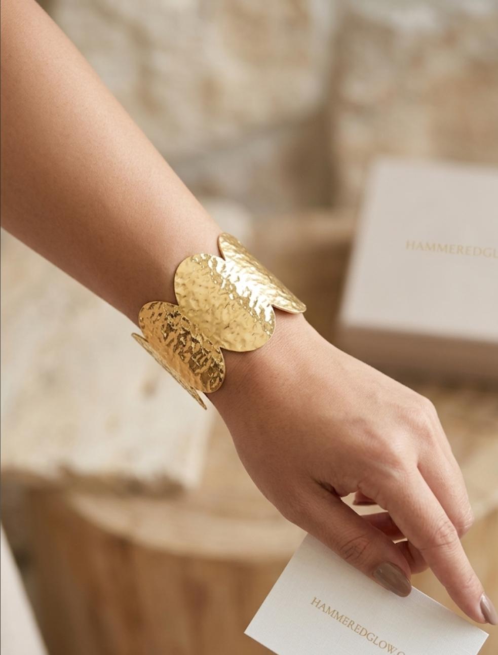 The Scalloped Hammered Cuff