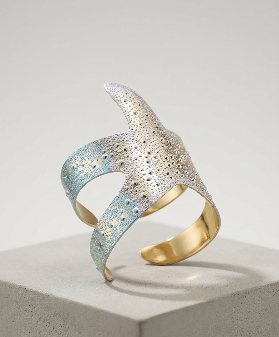 Seaside Textured Statement Cuff