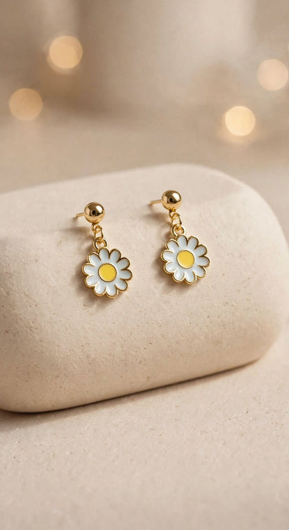 Cute Mini Flower Drop Earrings