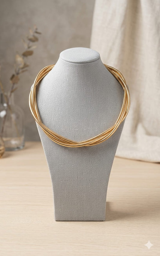 Gold tone Serpentine Neckpiece