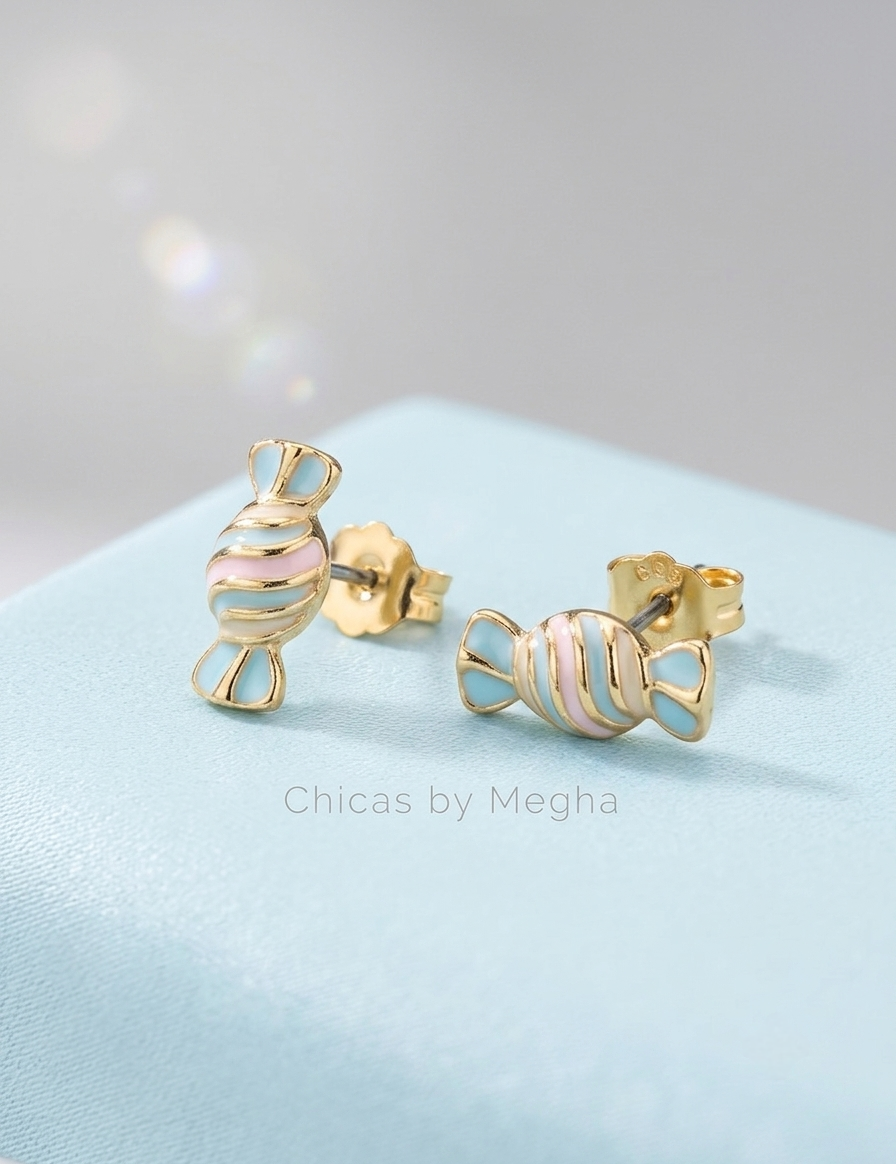 Sweet Pastel Candy Studs