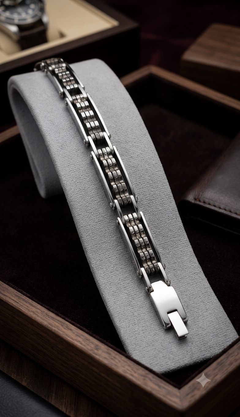 The Executive Textured Link Bracelet