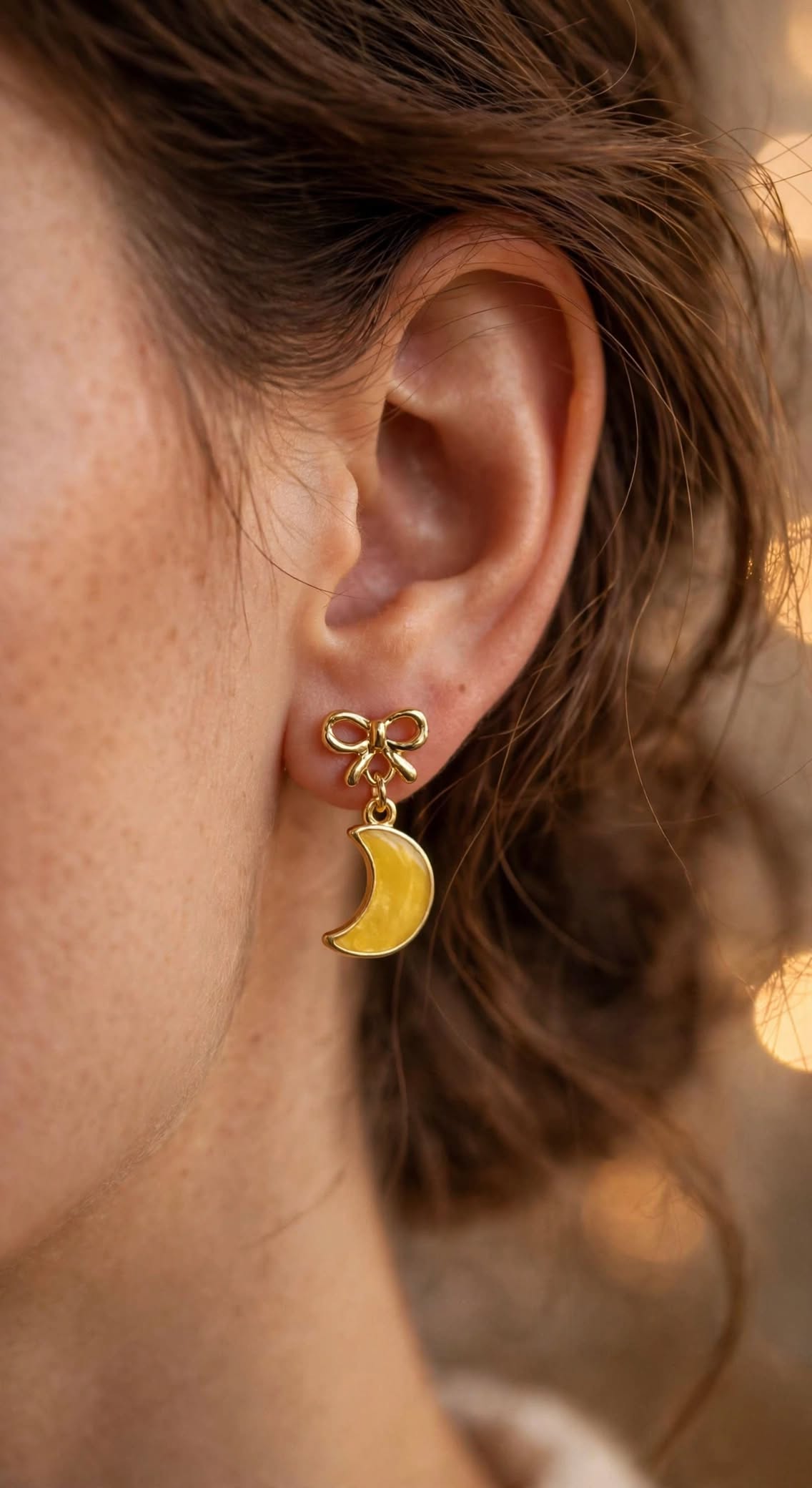 Pastel Star and Moon Mismatched Stud Earrings