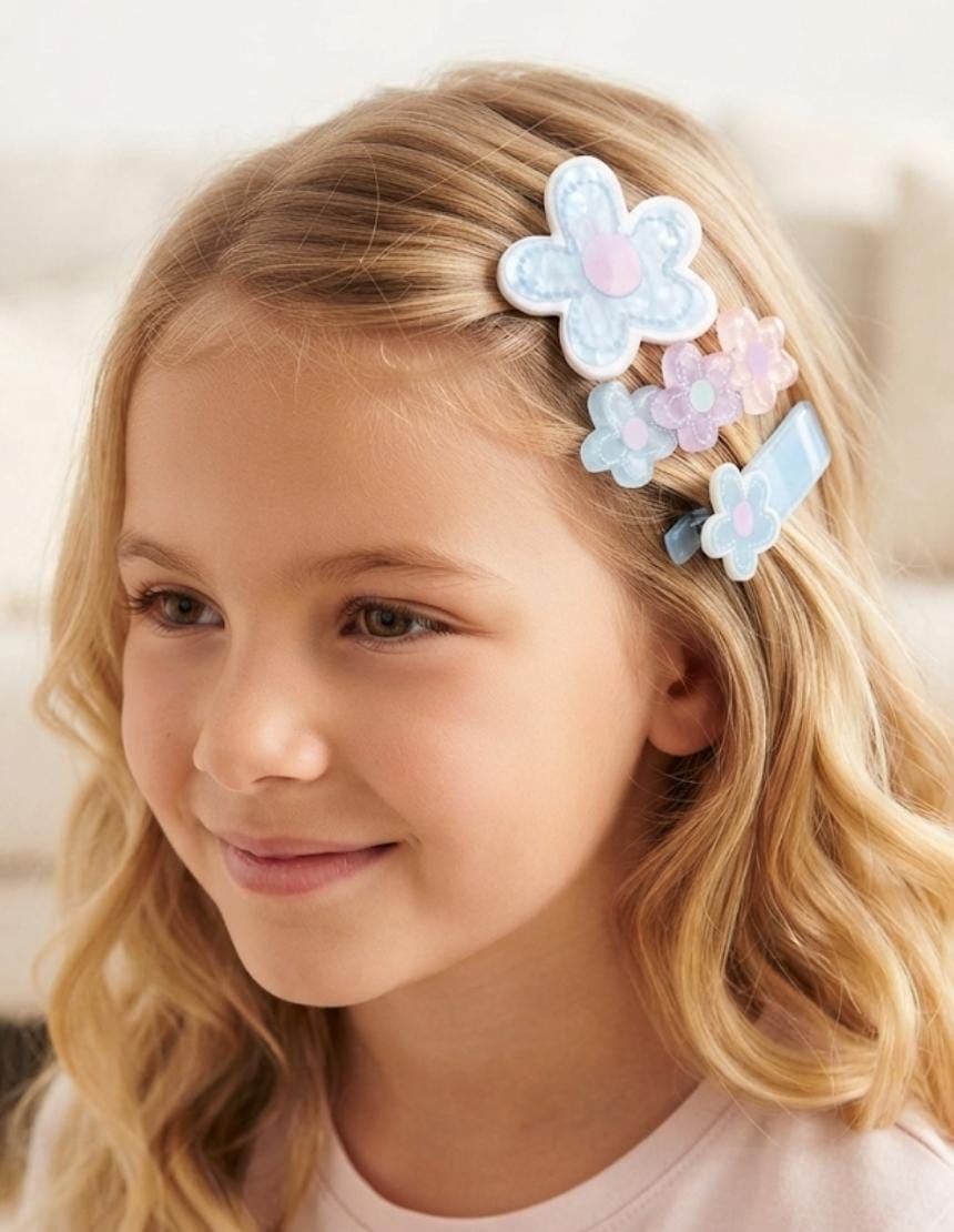 Pastel Blossom Hair Clip Set of 3