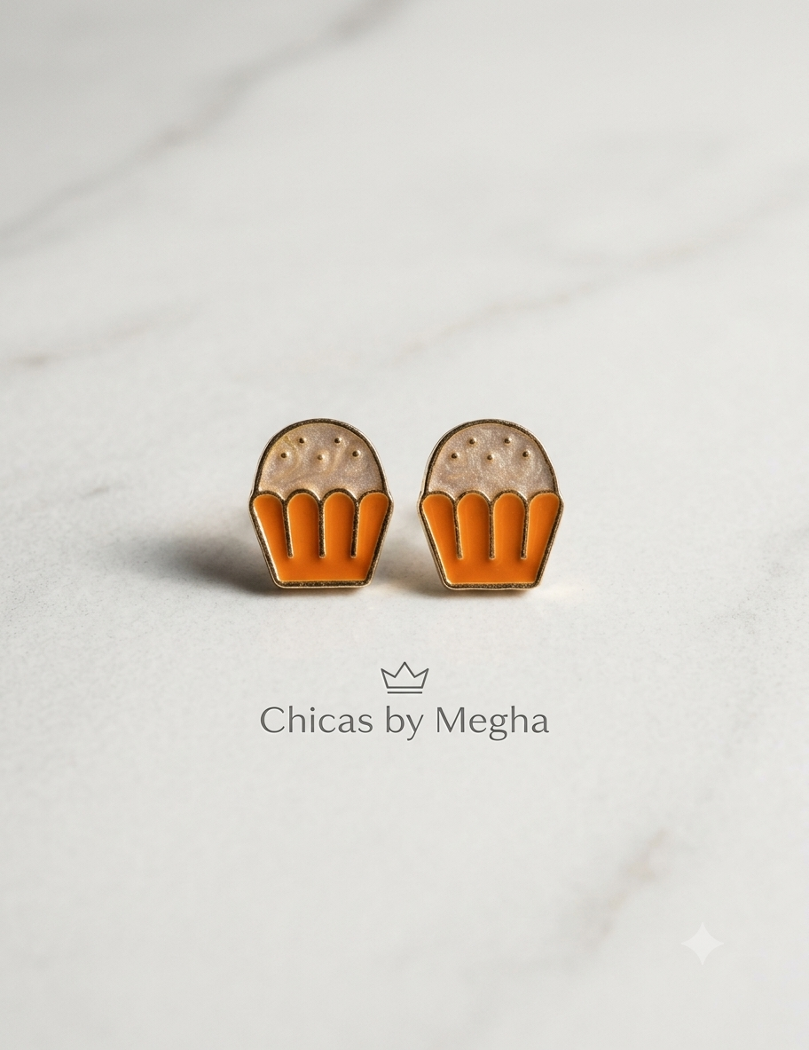 Velvet Cupcake Studs