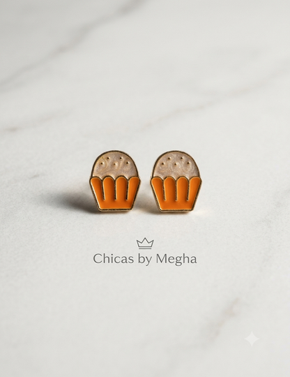 Velvet Cupcake Studs