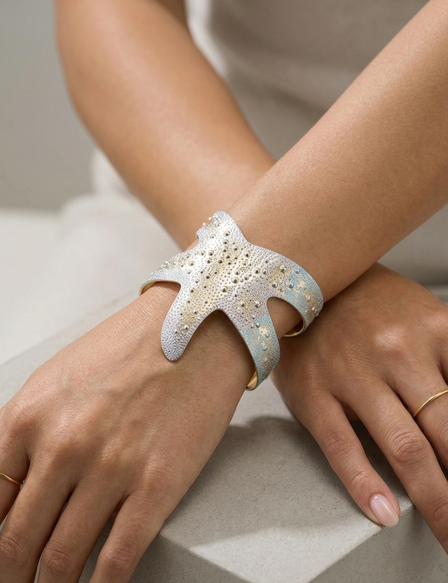 Seaside Textured Statement Cuff