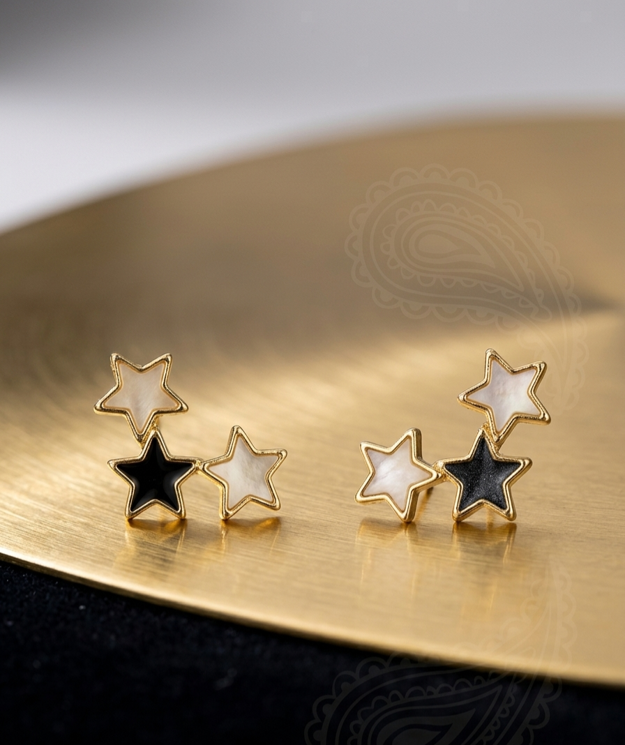 Celestial Trio Stud Earrings