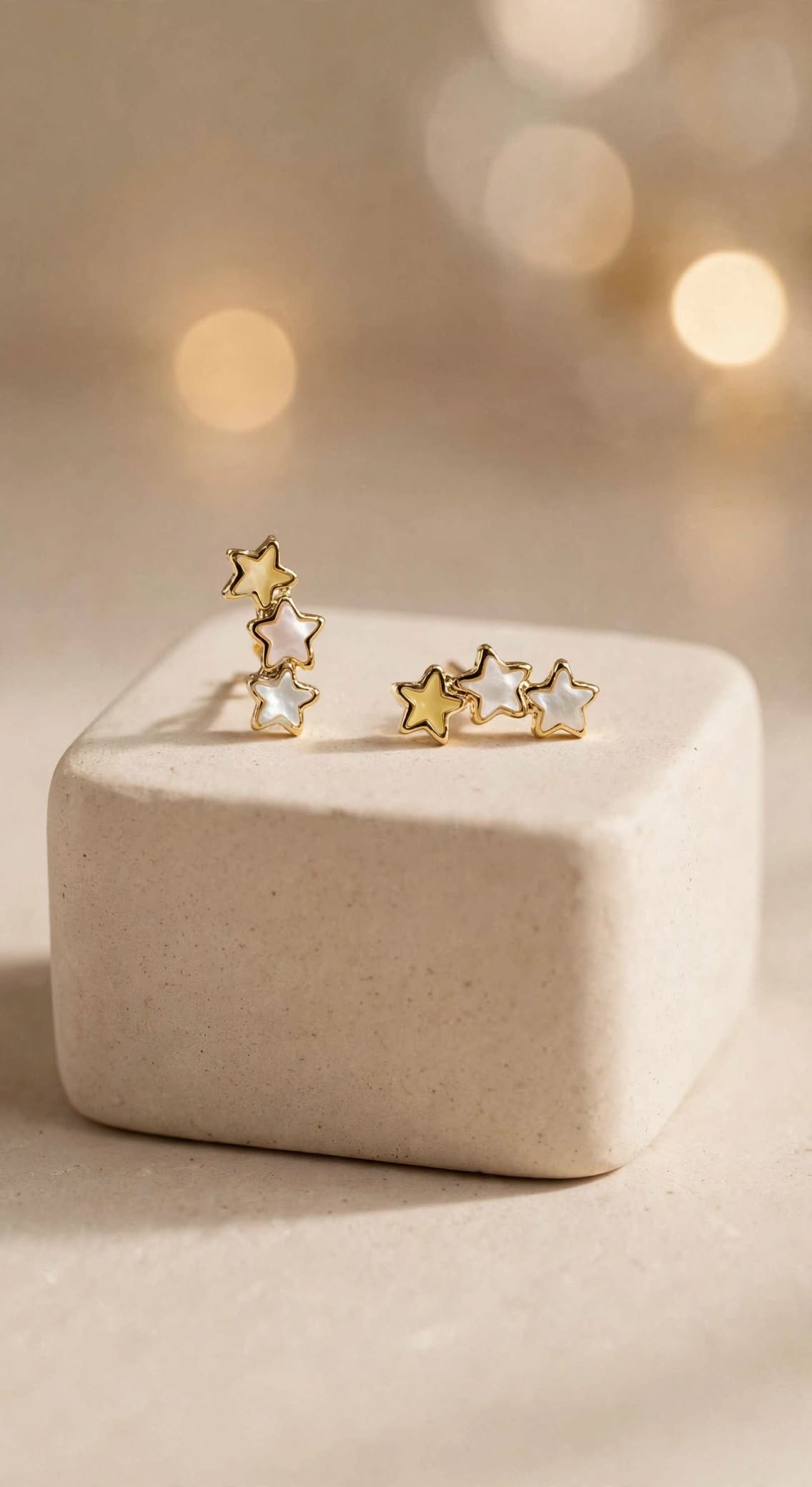 3 star Earrings