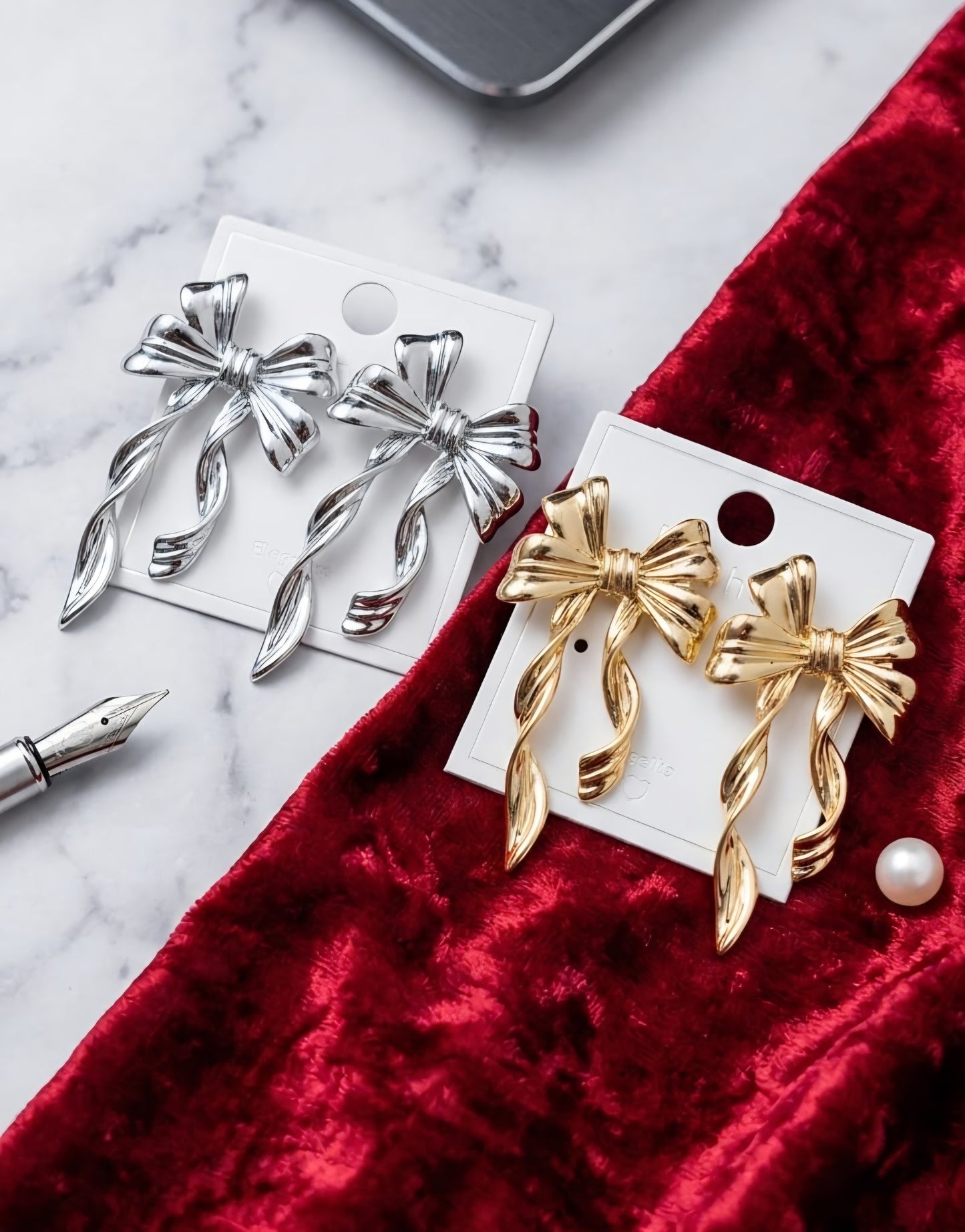 The Coquette Ribbon Studs