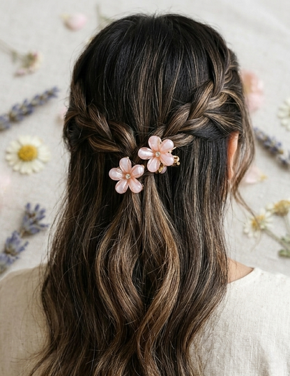 The Pastel Floral Mini Clip Set
