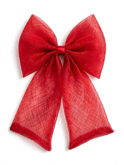 Coquette Organza Bow Hair Clip - Big Tail Bow