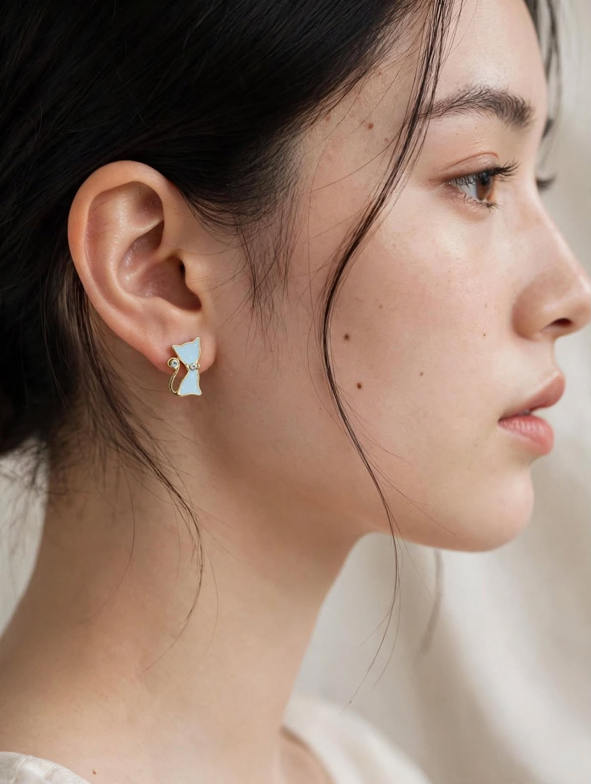 Mimi Kitty Stud Earrings