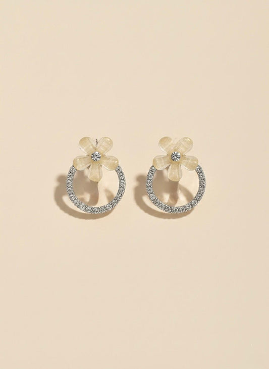 Flower Halo Studs
