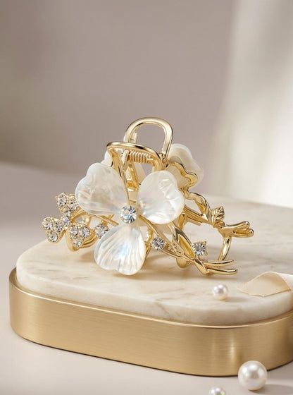 The Shimmering Petal Claw Clips