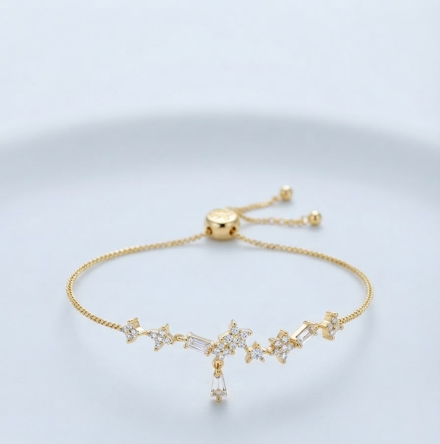 The Celestial Stardust Bolo Bracelet